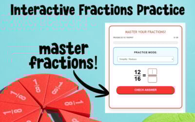Interactive Fractions Games- Master Adding, Subtraction, Multiplying, & Reducing Fractions!
