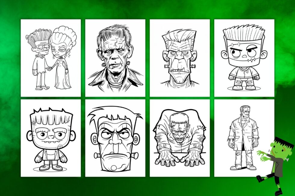 Free Frankenstein Coloring Pages For Halloween