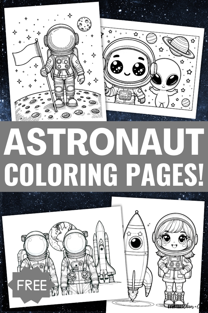 free astronaut coloring pages
