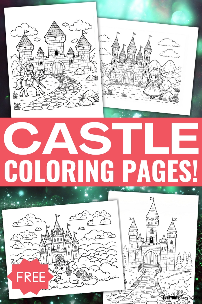free castle coloring pages