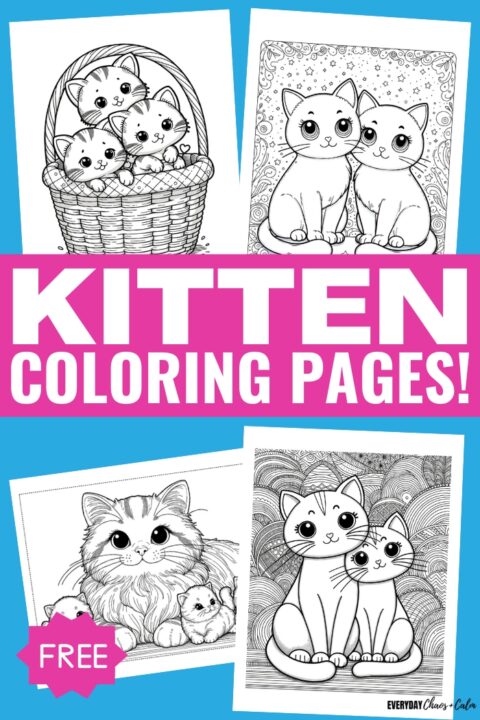 Free Cat Coloring Pages For Kids