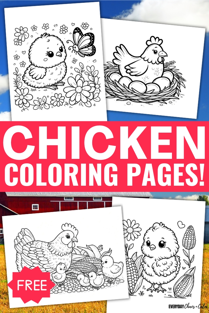 free chicken coloring pages