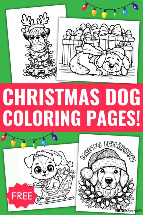 Free Christmas Dog Coloring Pages For Kids