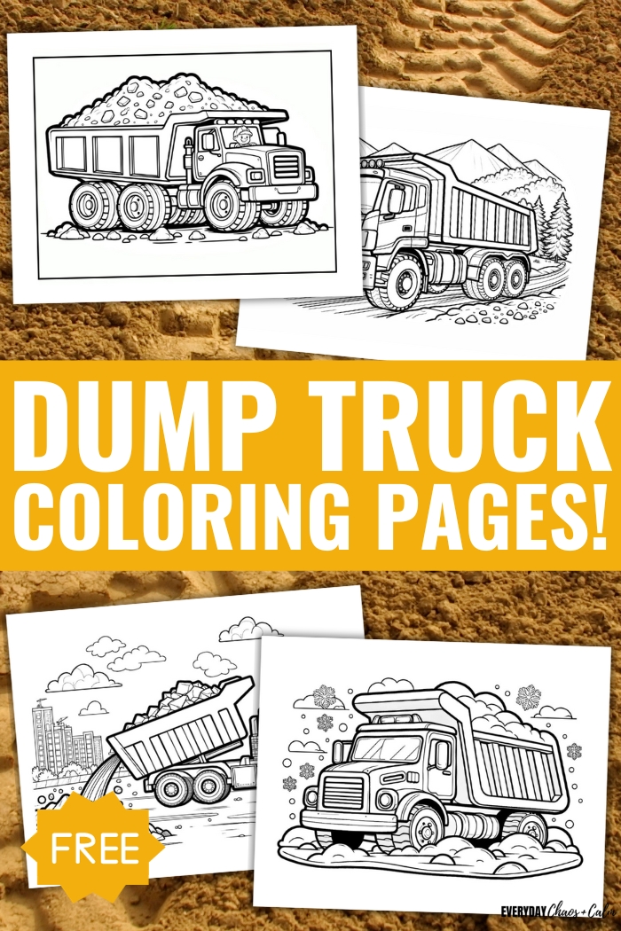 free dump truck coloring pages