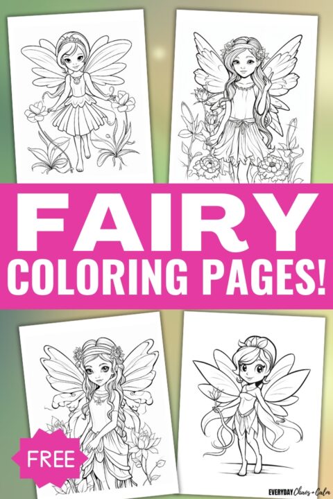 Free Printable Fairy Coloring Pages