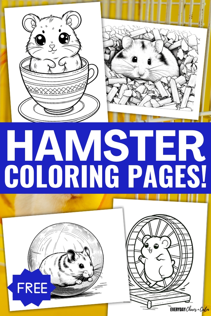free hamster coloring pages
