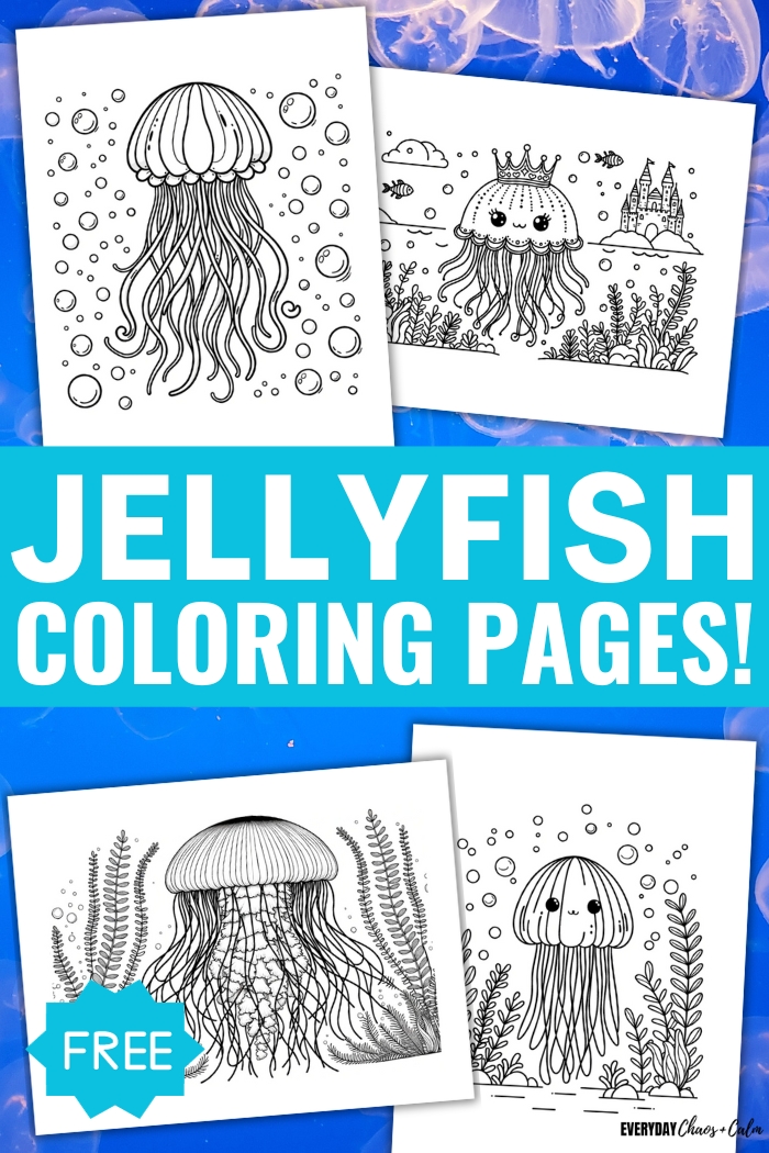 free jellyfish coloring pages