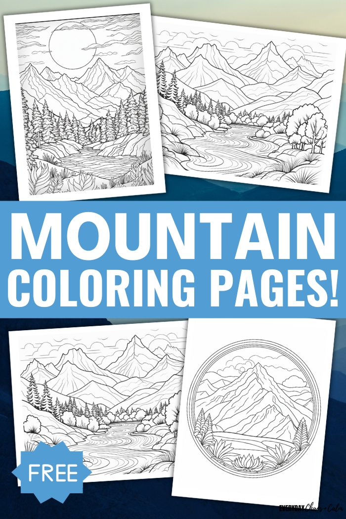 free mountain coloring pages