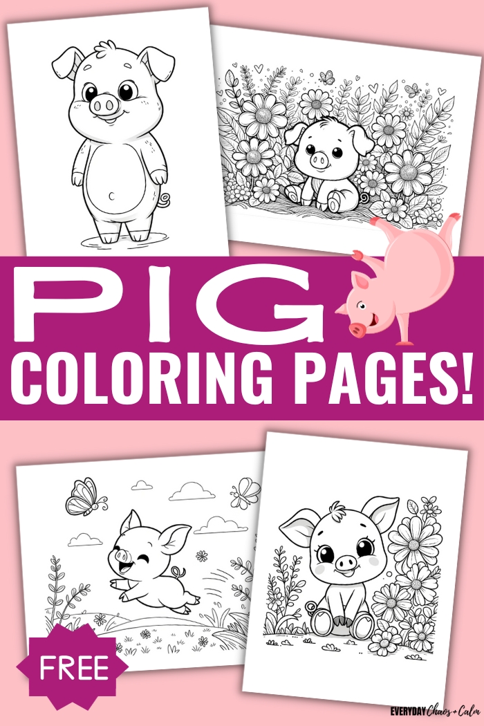 free pig coloring pages