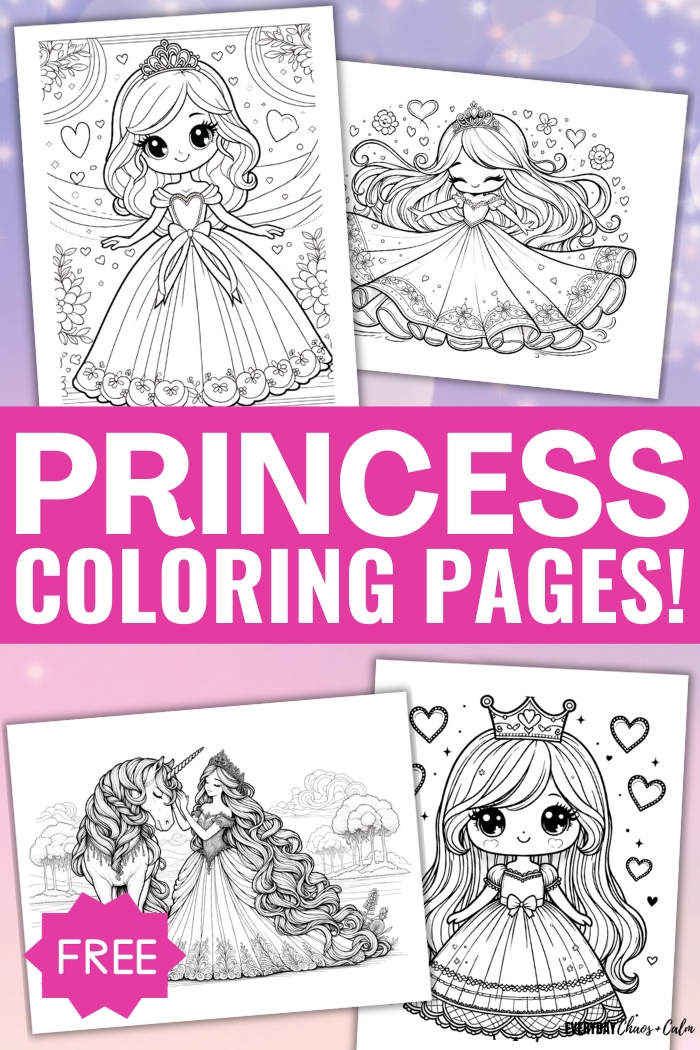 free princess coloring pages