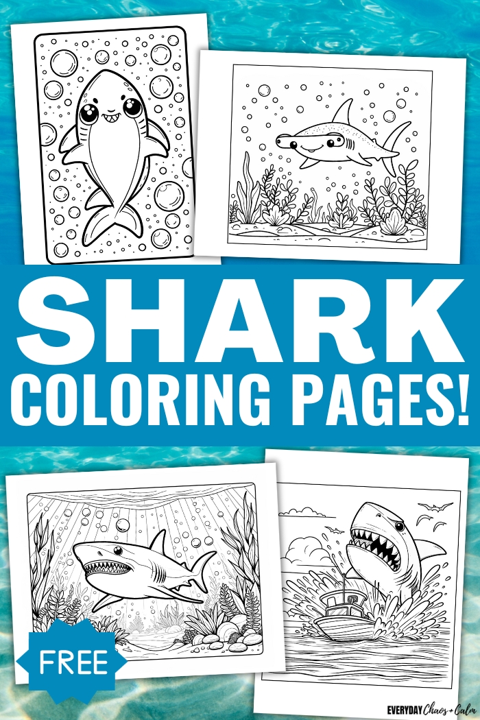 free shark coloring pages