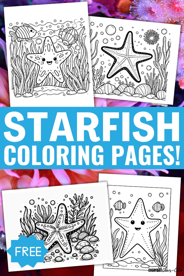free starfish coloring pages