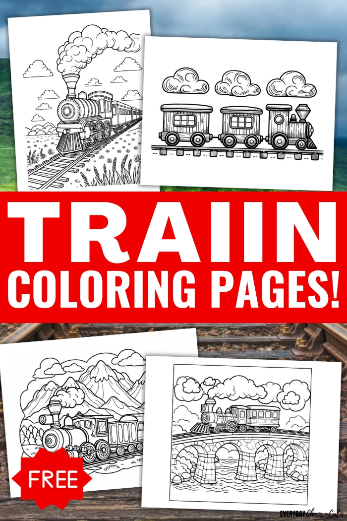 free train coloring pages