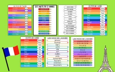 Free Printable French Months of the Year Charts
