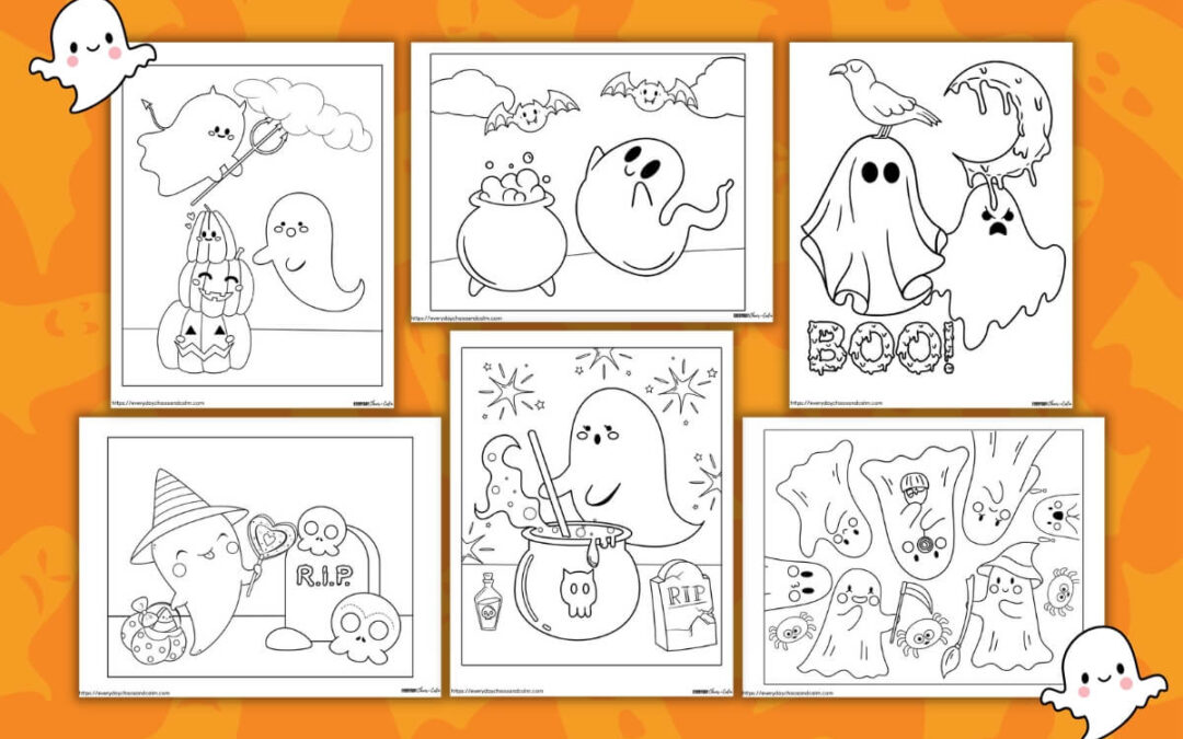Free Printable Ghost Coloring Pages