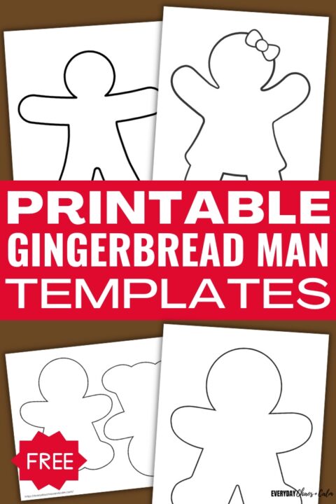 Free Gingerbread Man Template (Printable PDF)