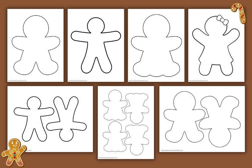 gingerbread man templates