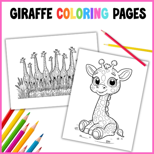 giraffe coloring pages