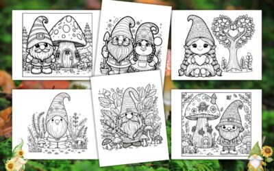Free Gnome Coloring Pages for Kids