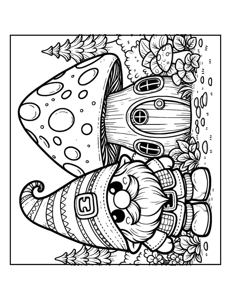 Fun Gnome Coloring Pages For Kids Adults Free Coloring Pages To Print Fun Gnome Coloring Pages For Kids Adults Free Coloring Pages To Print