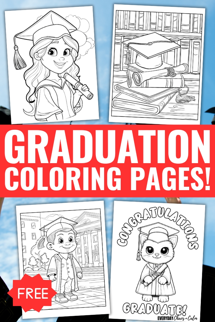 graduation coloring pages