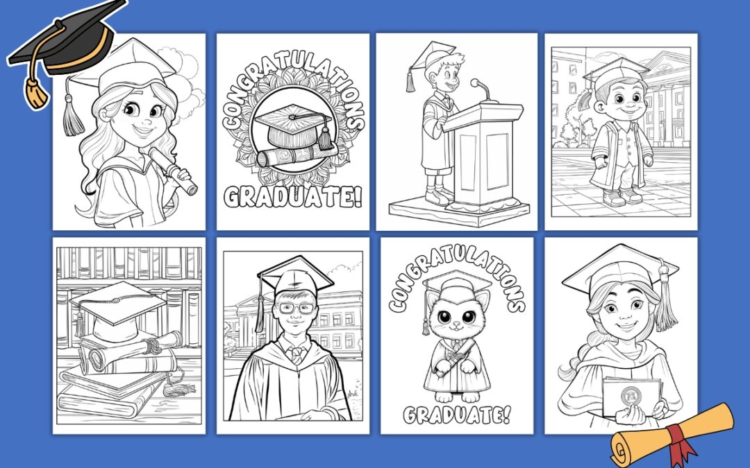 Free Printable Graduation Coloring Pages