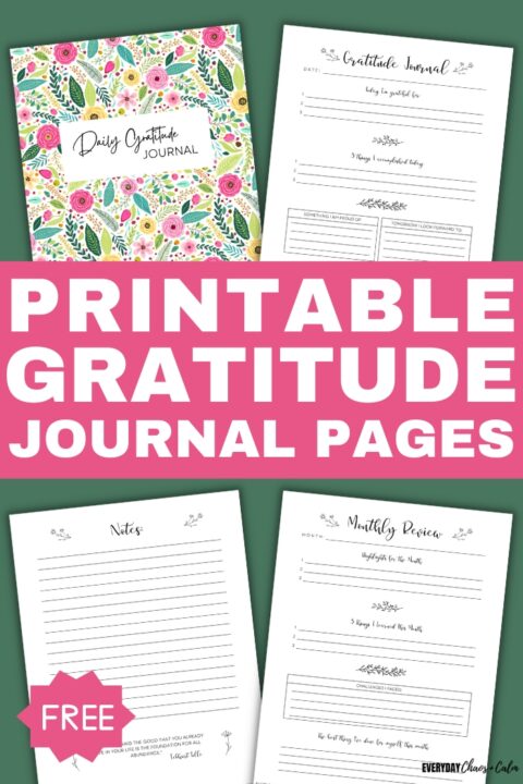 Free Printable Gratitude Journal For Improved Happiness