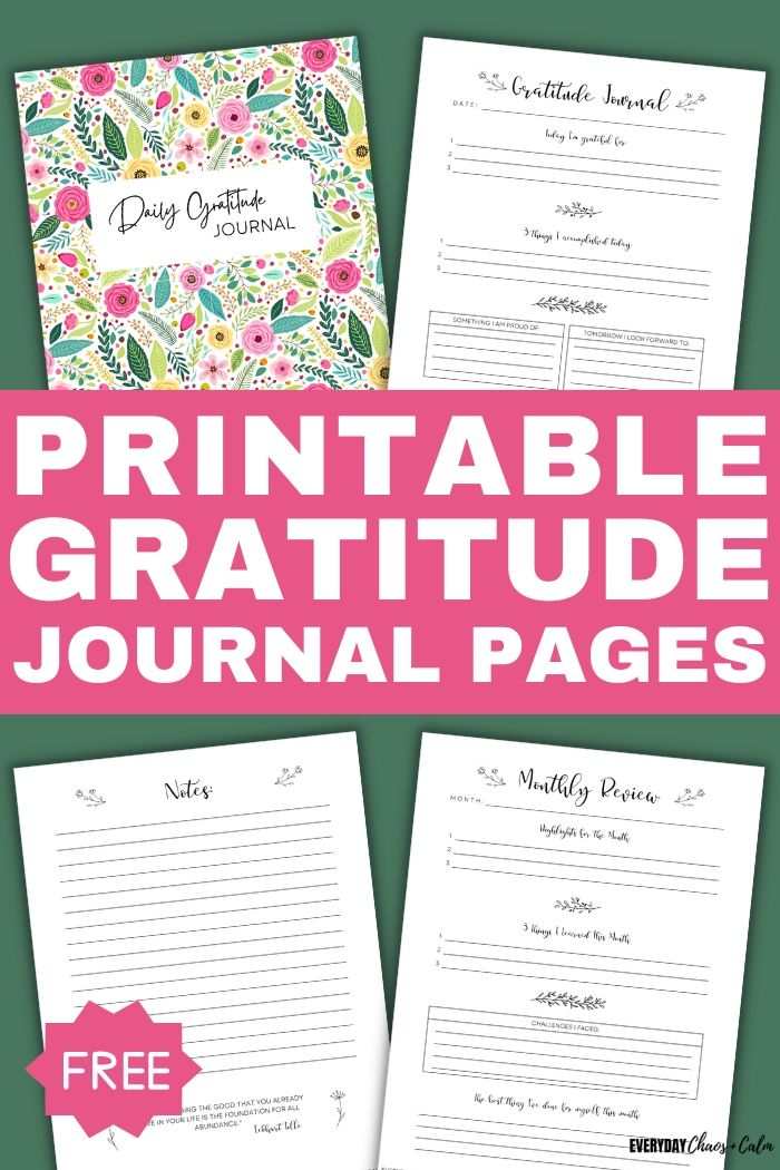 printable gratitude journal pages text with images of example pages