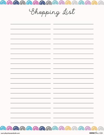 Blank Printable Shopping List Template Free printable grocery lists, blank and itemized grocery shopping lists, pdf, download.