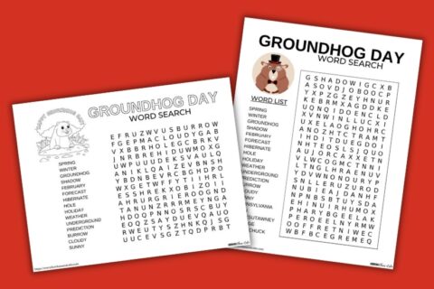 Free Printable Groundhog Day Word Search