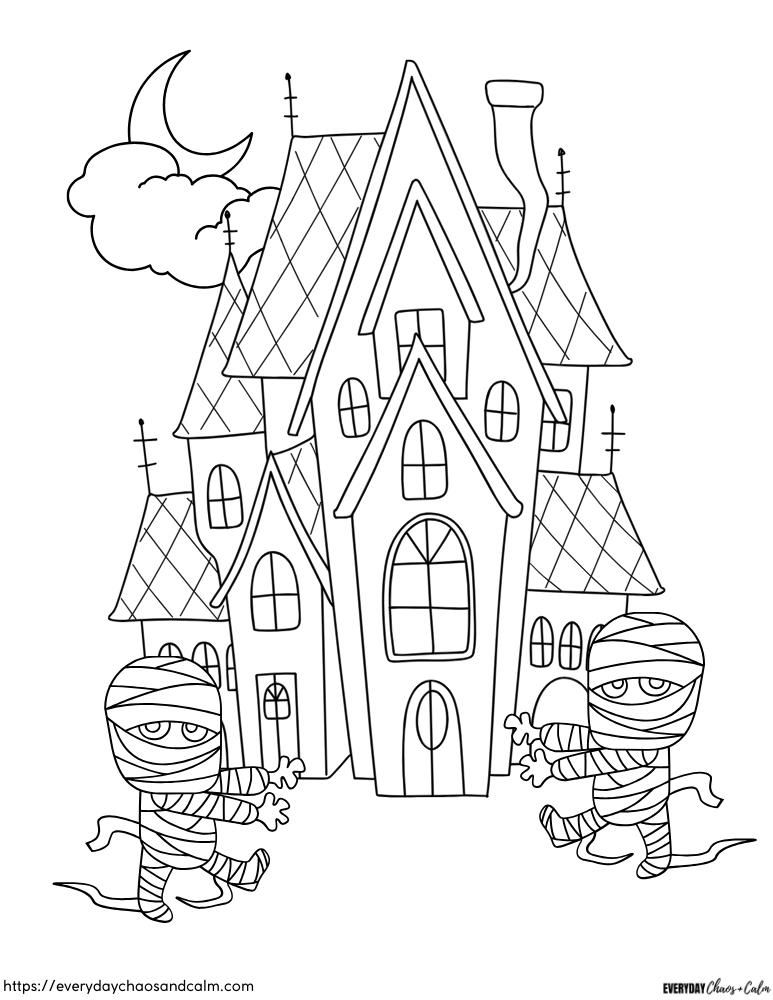 Halloween Coloring Page #8 Free printable Halloween coloring pages, pdf, for kids, print, download.