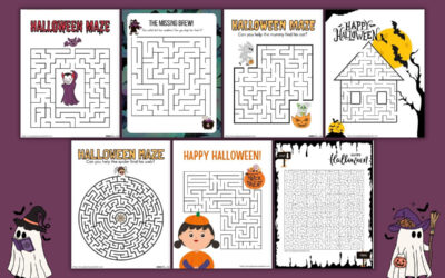 Free Halloween Maze Printables for Kids