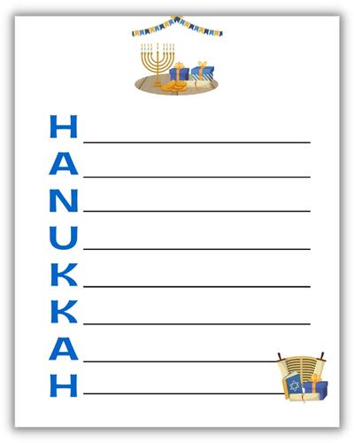 hanukkah acrostic poem template