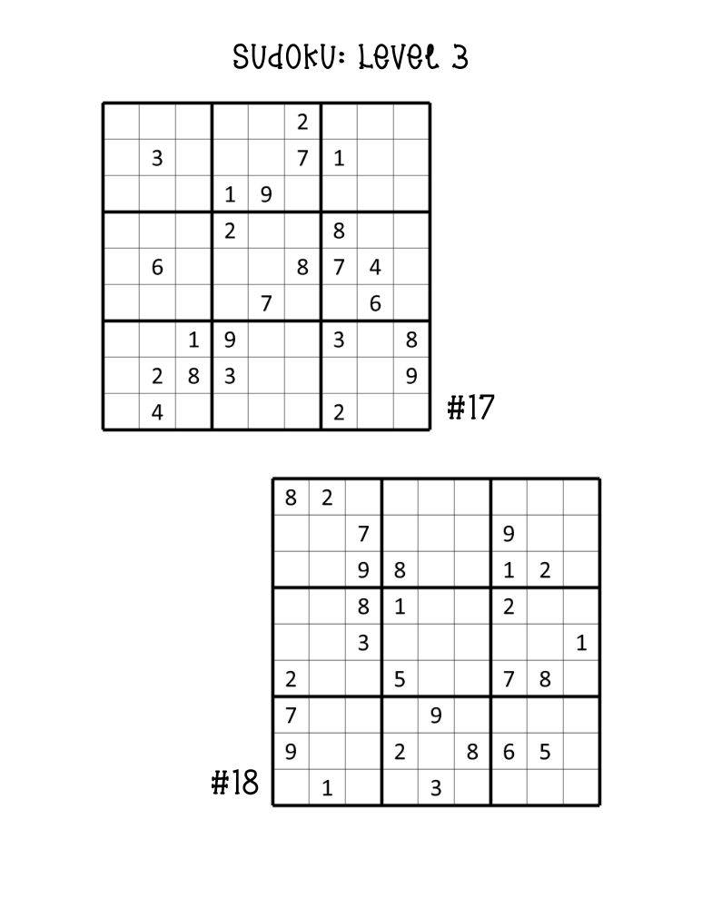 expert hard sudoku puzzles printable, dual puzzle practice page, advanced problem-solving sheet, PDF, instant download