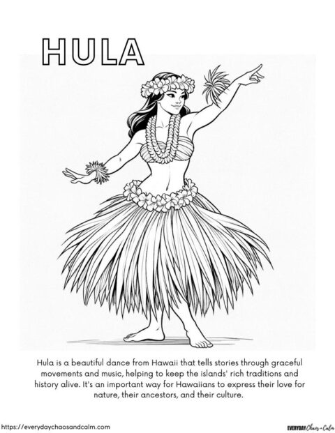 Free Educational Hawaii Coloring Pages For Kids