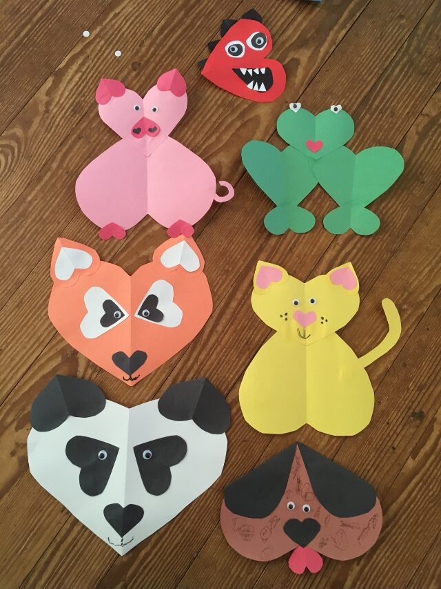 6 Adorable Heart-Shaped Animal Crafts for Valentine’s Day Story