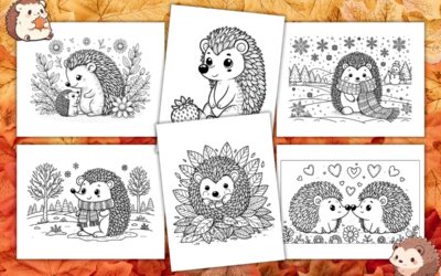 Free Printable Hedgehog Coloring Pages