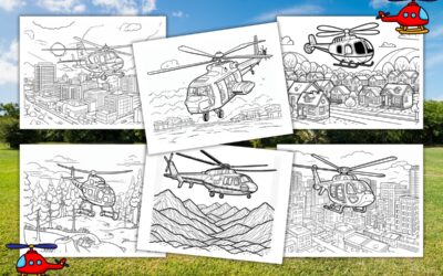 Free Printable Helicopter Coloring Pages