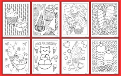 Free Ice Cream Coloring Pages for Kids