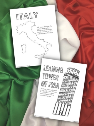 italy coloring pages<br />

