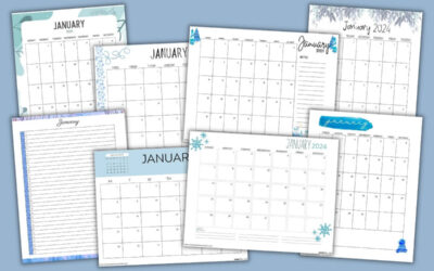 Free Printable January 2024 Calendars
