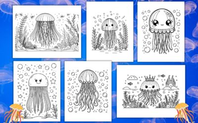 Free Cute Jellyfish Coloring Pages for Kids
