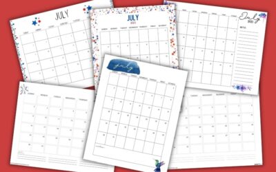 Free Printable July 2023 Calendars