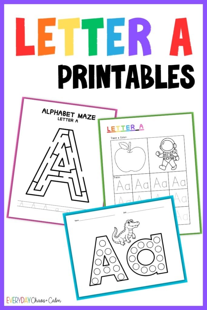 letter a printables