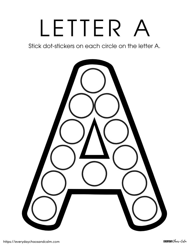 Free Printable Letter A Worksheets