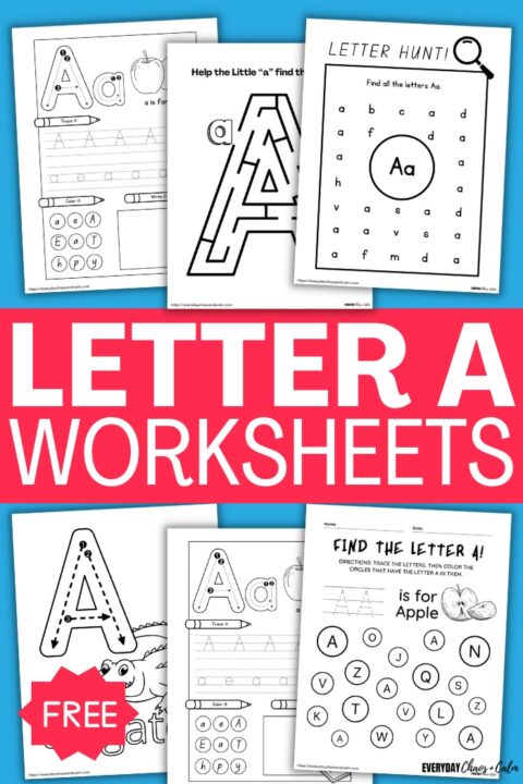 Free Printable Letter A Worksheets
