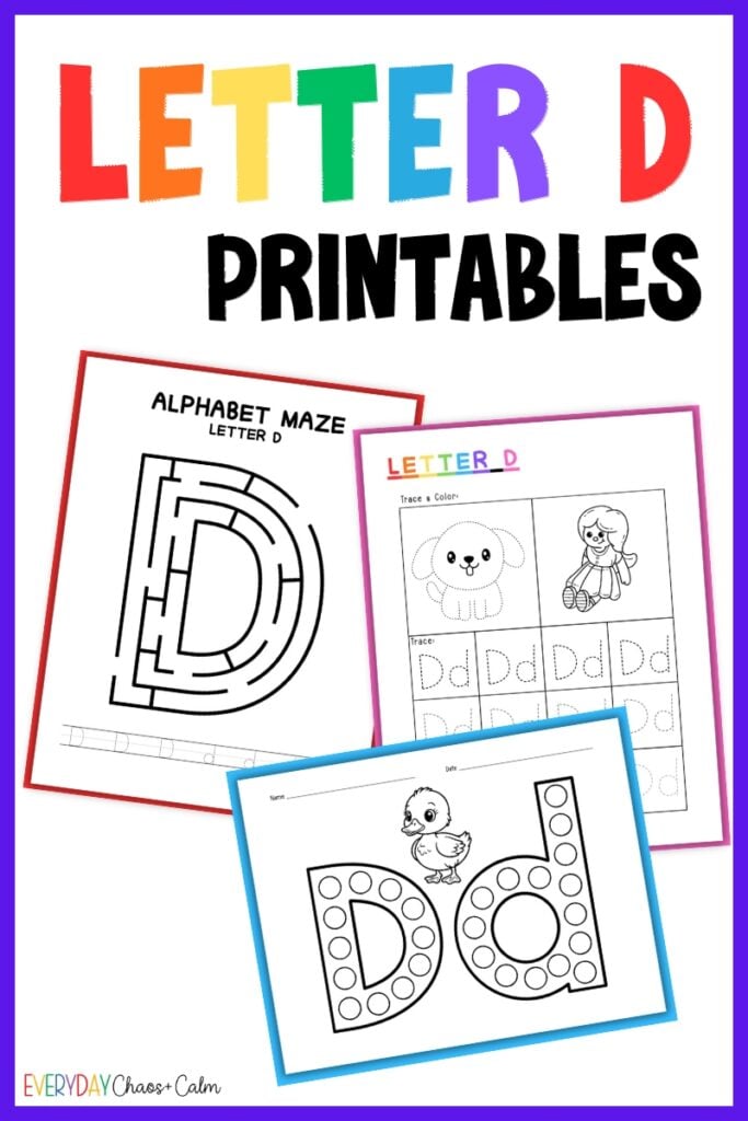 Letter D Printables