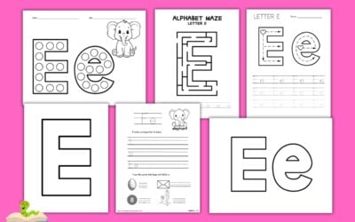 Letter E Printables