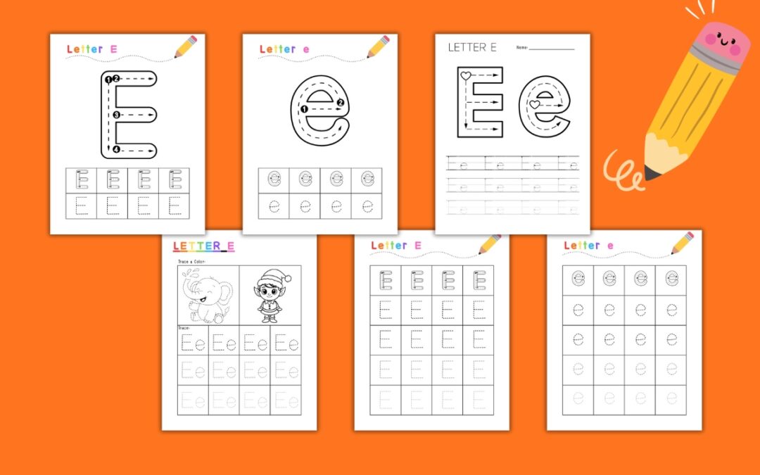 Free Printable Letter E Tracing Worksheets