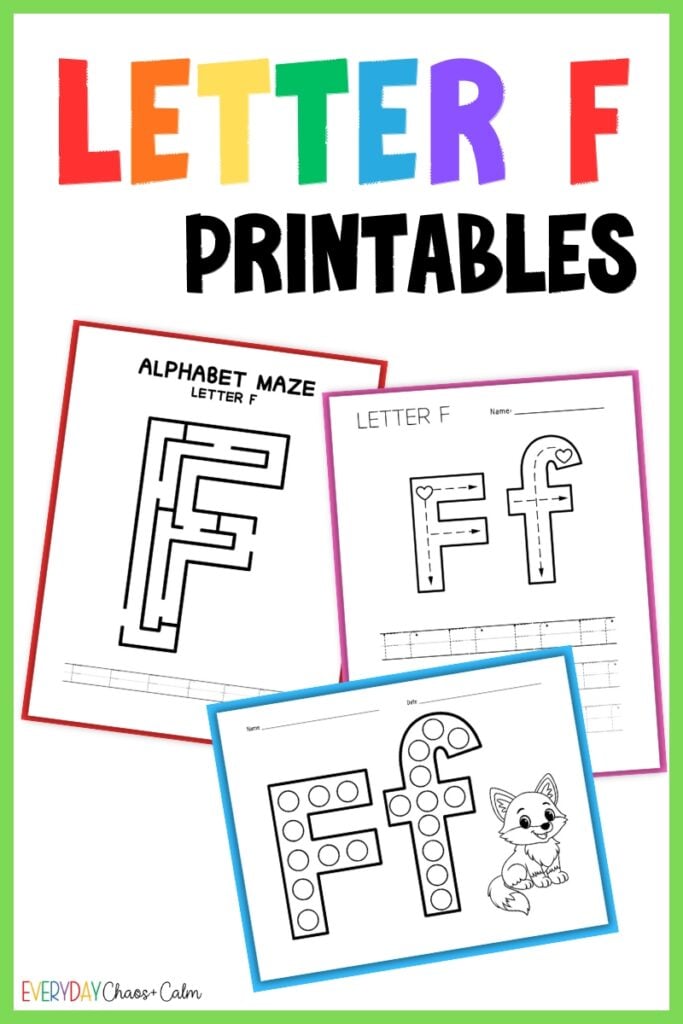 letter f printables